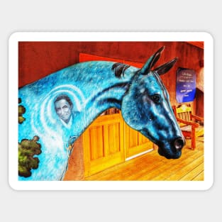 Blue Horse Sticker